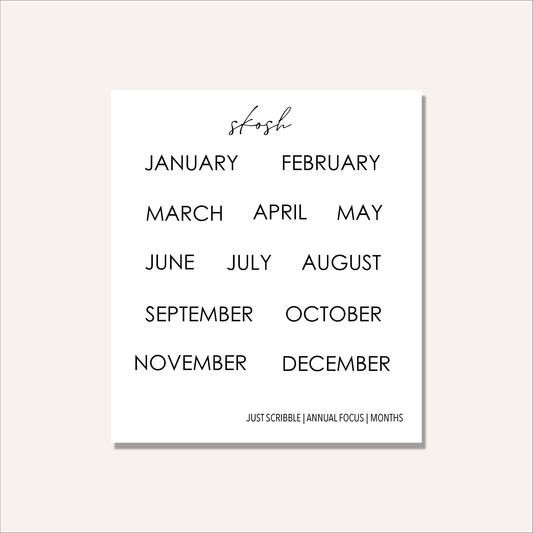Just Scribble Weekly Focus | Individual Sheets 2026