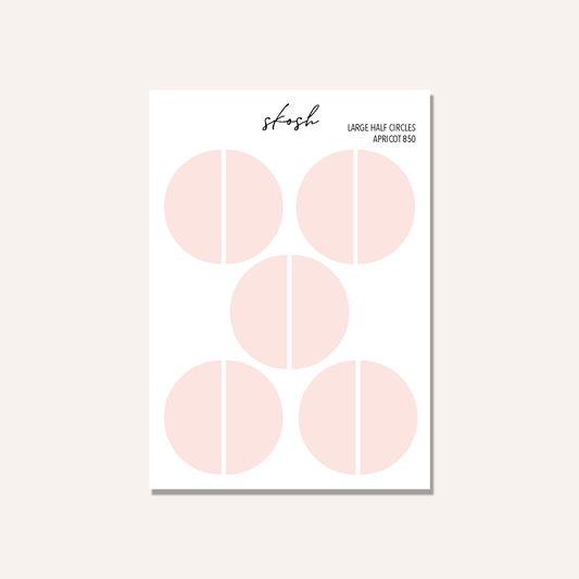 Tombow Large Half Circle Stickers