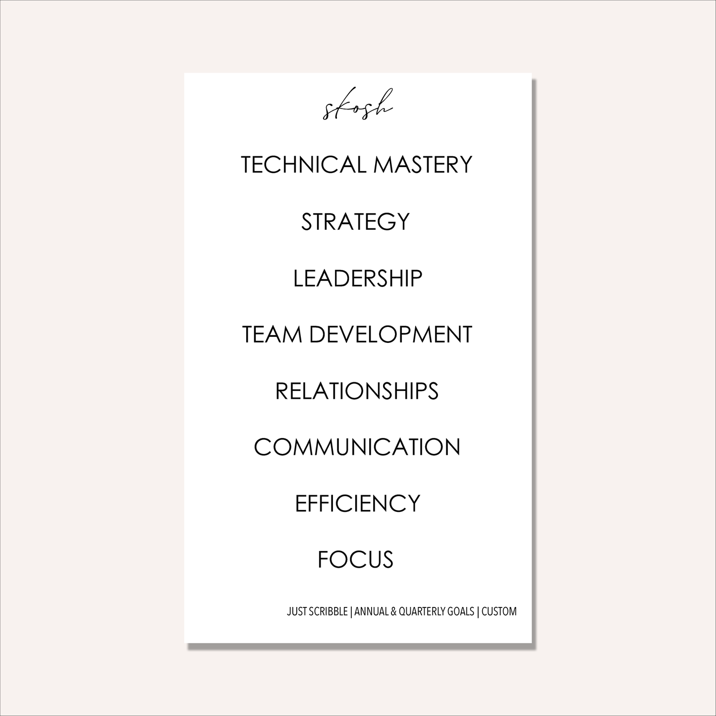 Just Scribble Weekly Focus | Goals and Snapshot Bundle