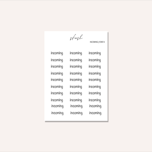 Incoming Text Stickers