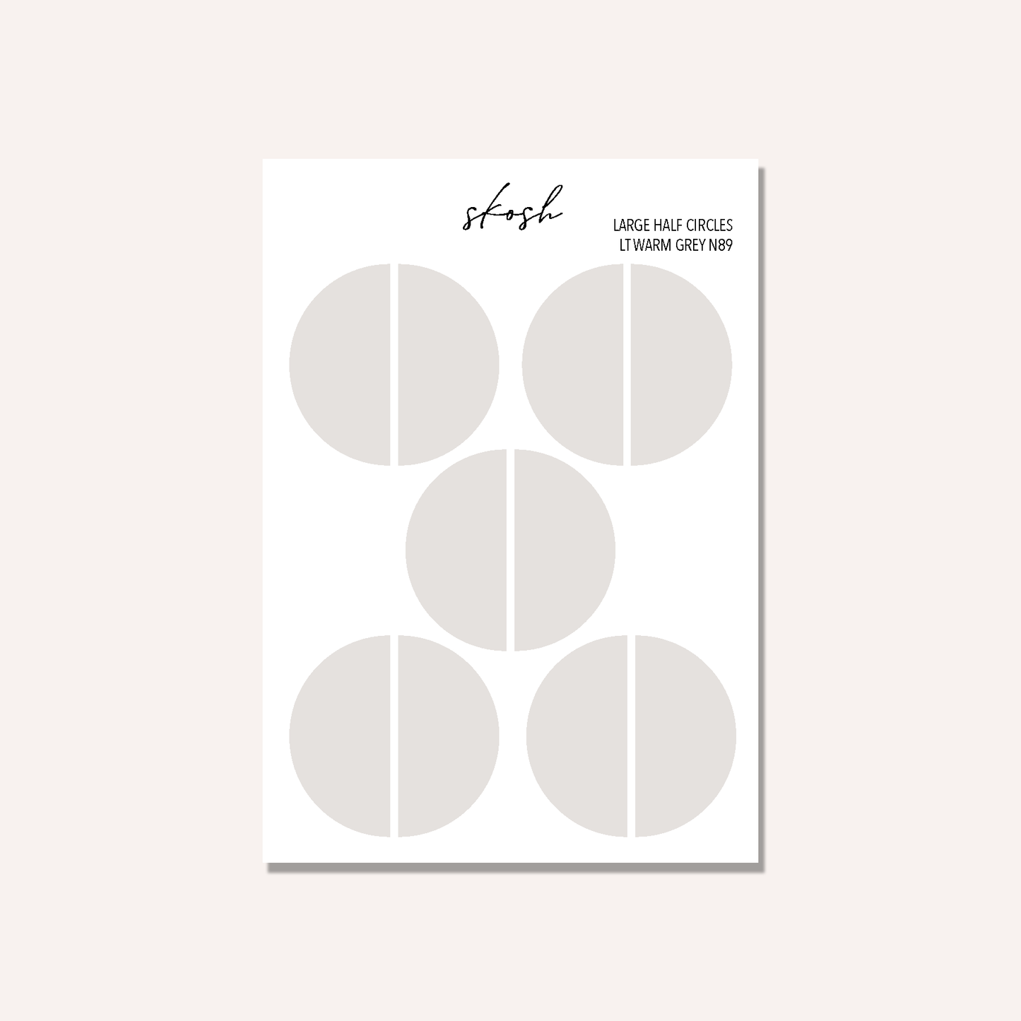 Tombow Large Half Circle Stickers