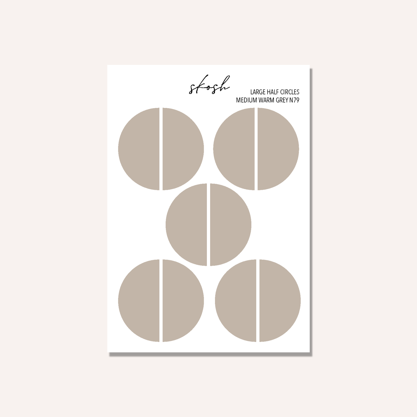 Tombow Large Half Circle Stickers
