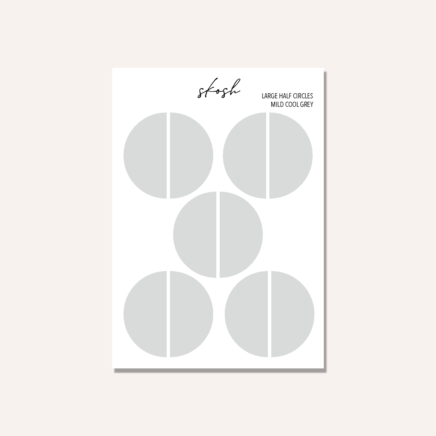 Mildliner Large Half Circle Stickers