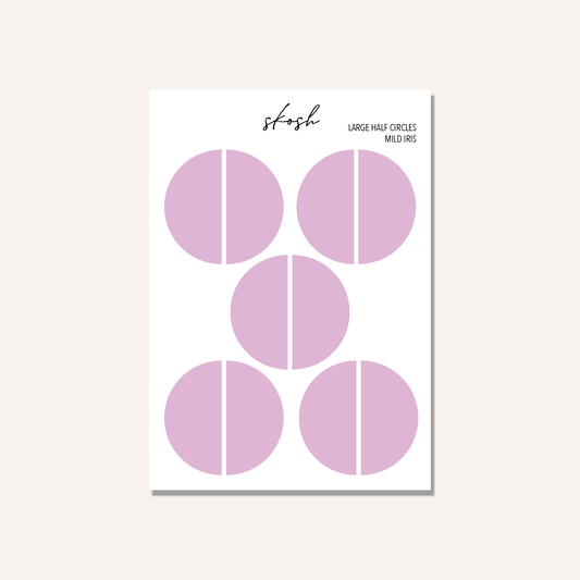 Mildliner Large Half Circle Stickers