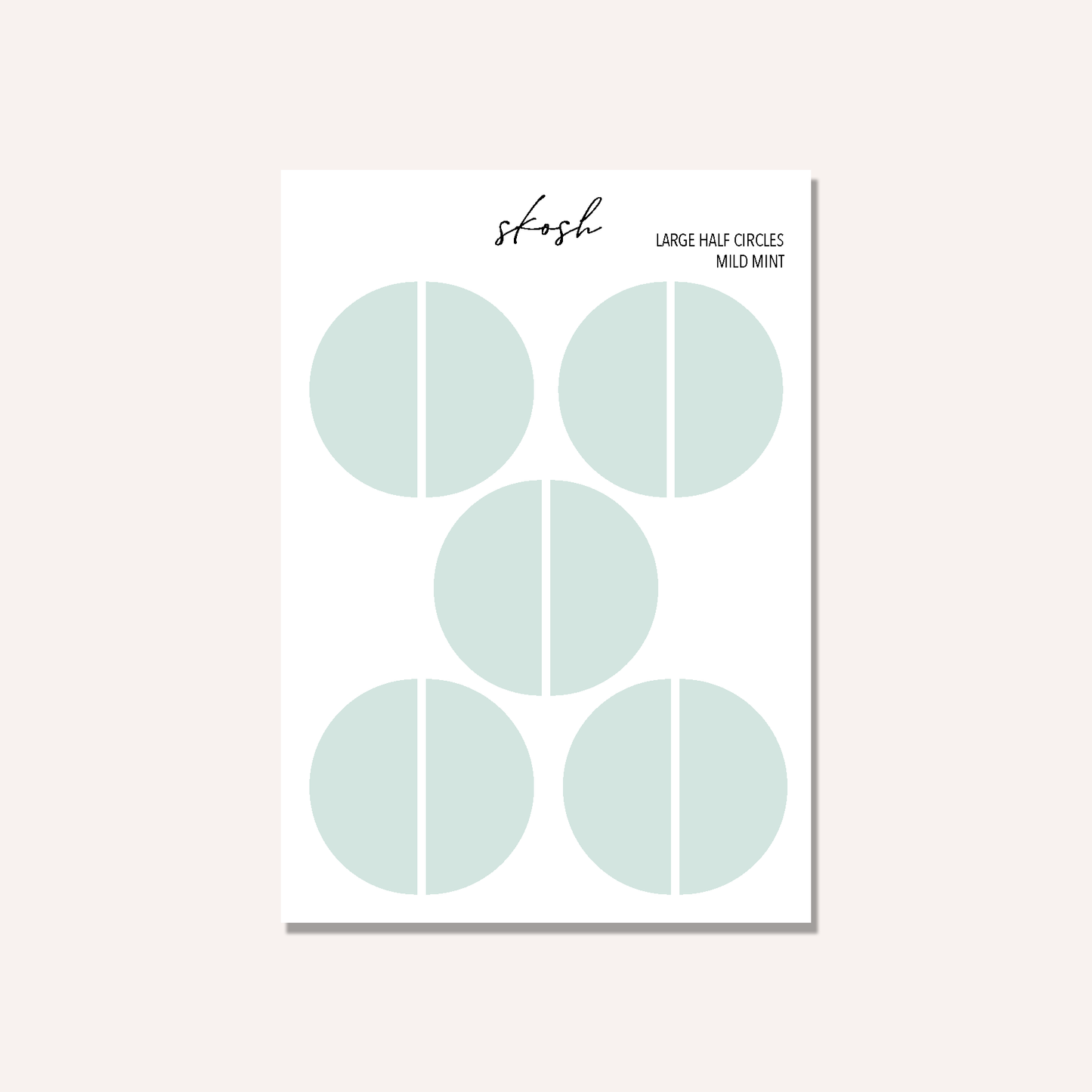 Mildliner Large Half Circle Stickers