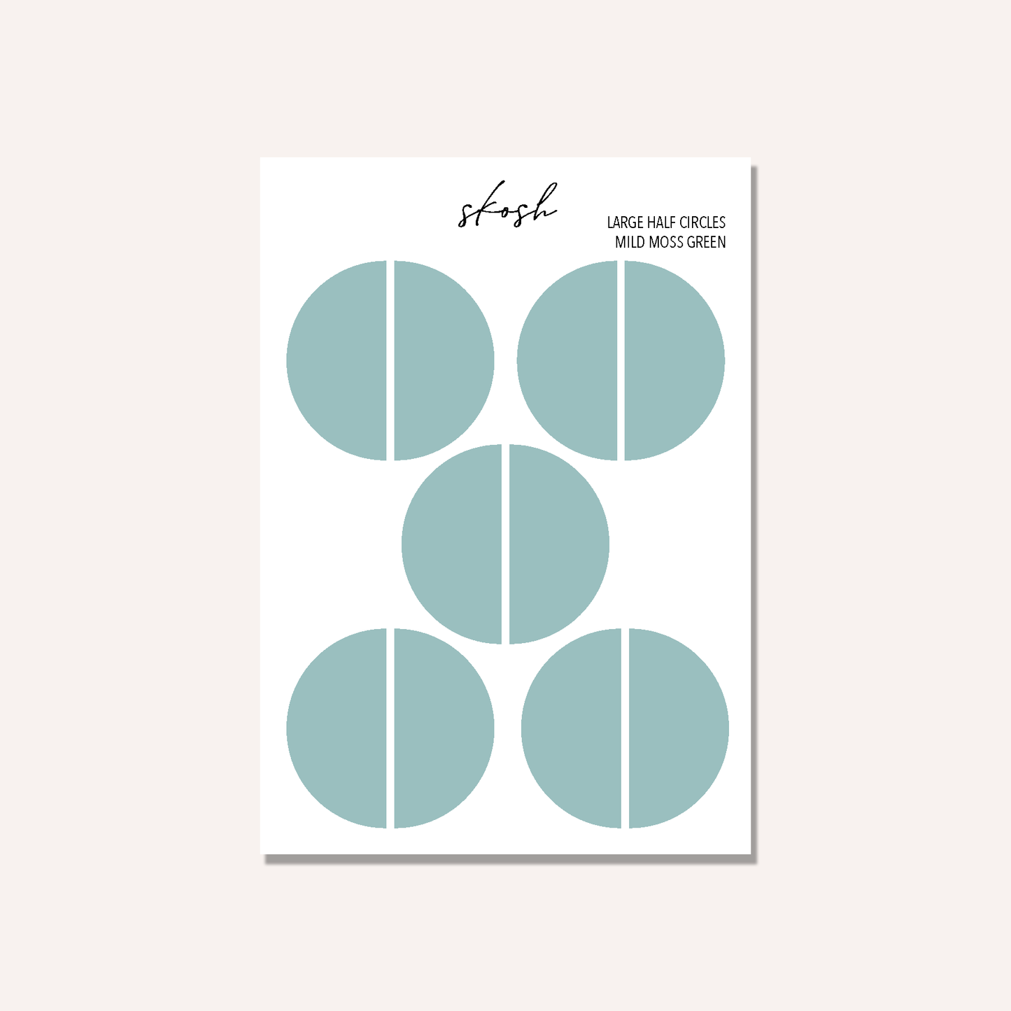 Mildliner Large Half Circle Stickers