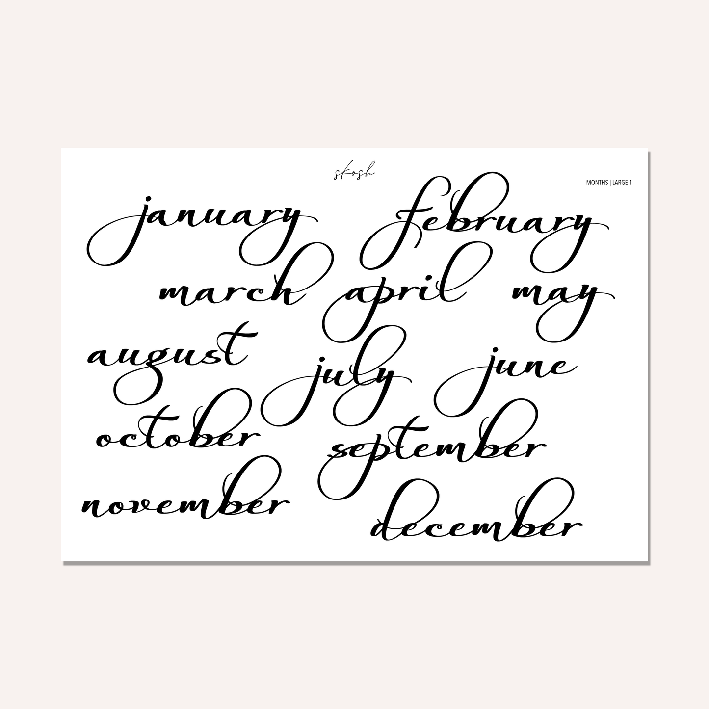 Large Months