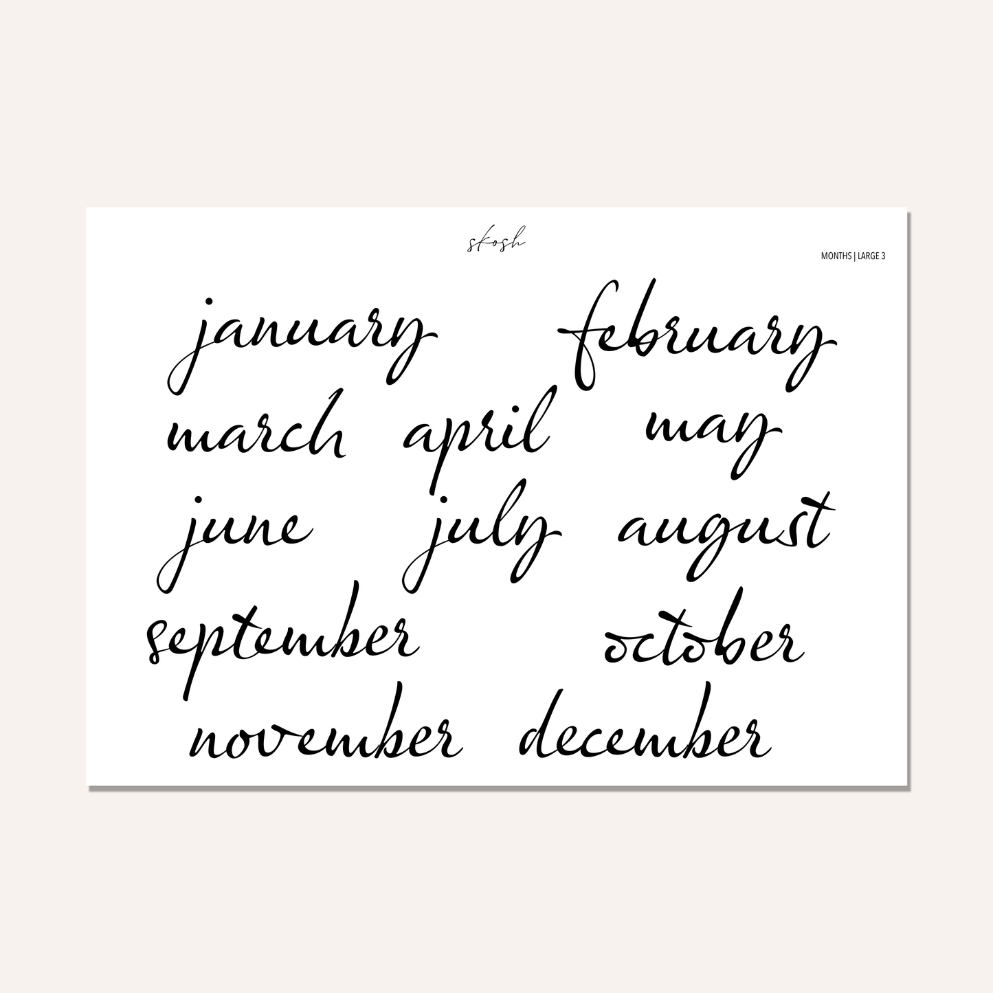 Large Months