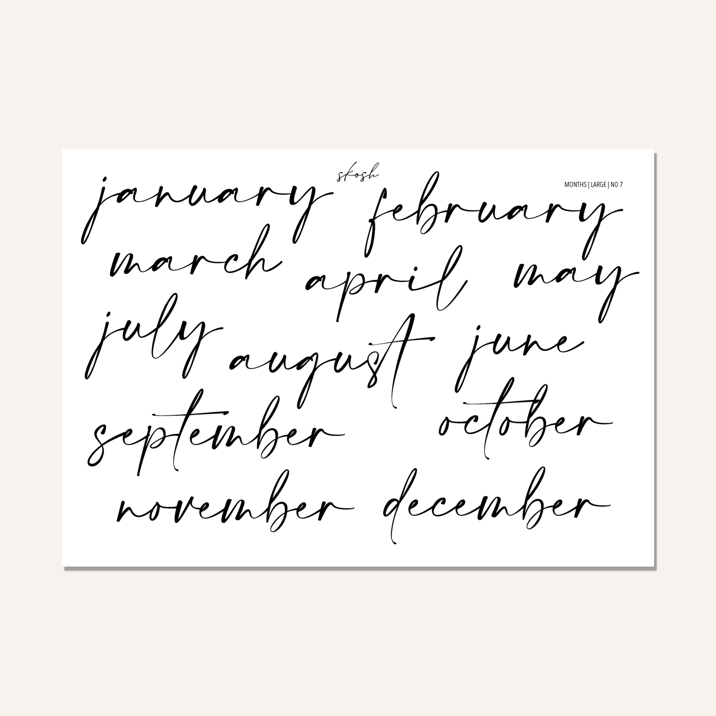 Large Months