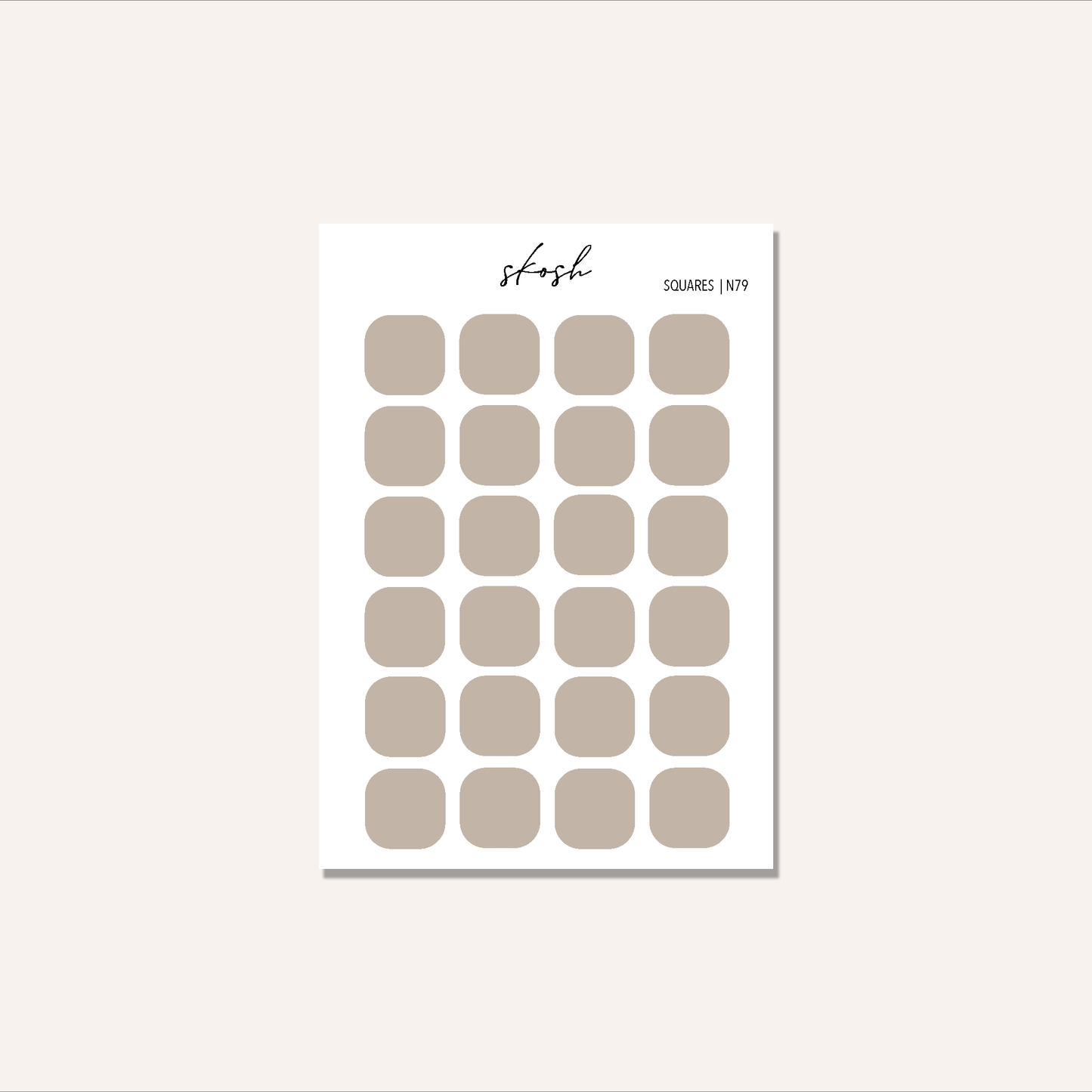 Tombow Rounded Square Stickers