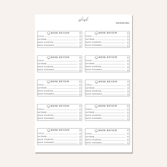 Book Review Washi Stickers