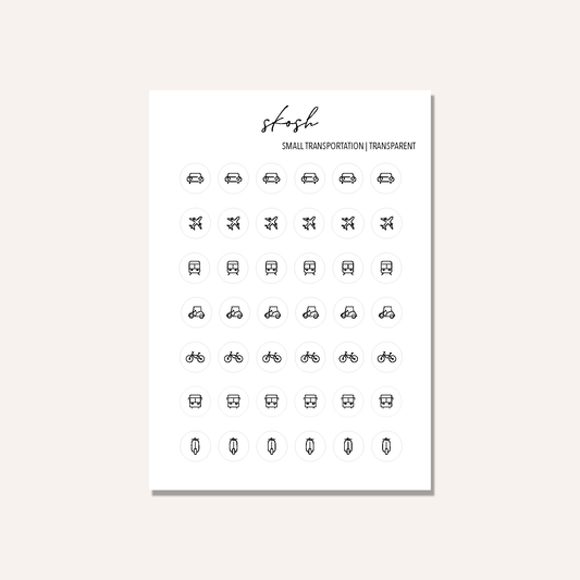 Transportation Icon Stickers