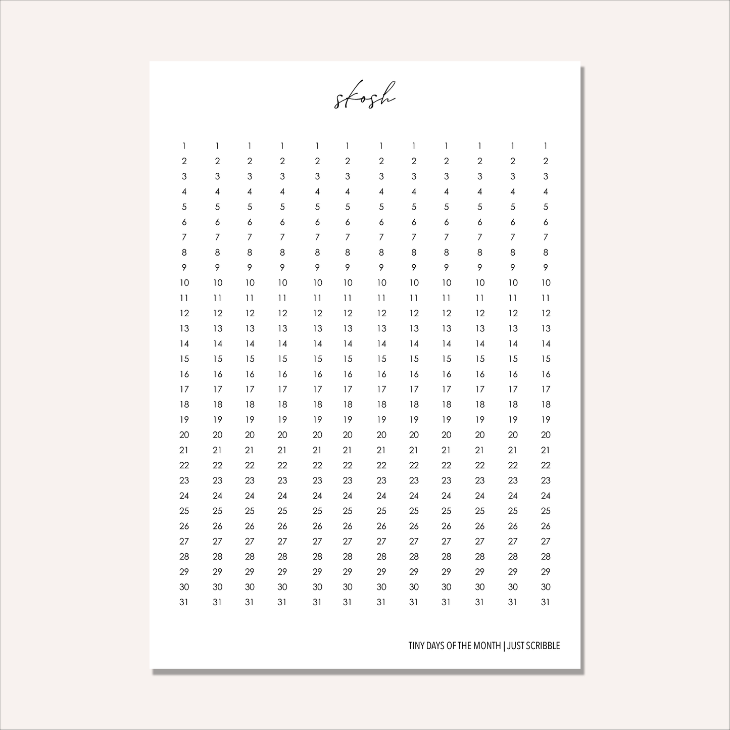 Just Scribble Weekly Focus | Months Bundle