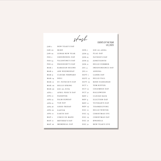 Tiny Events of the Year | 2025