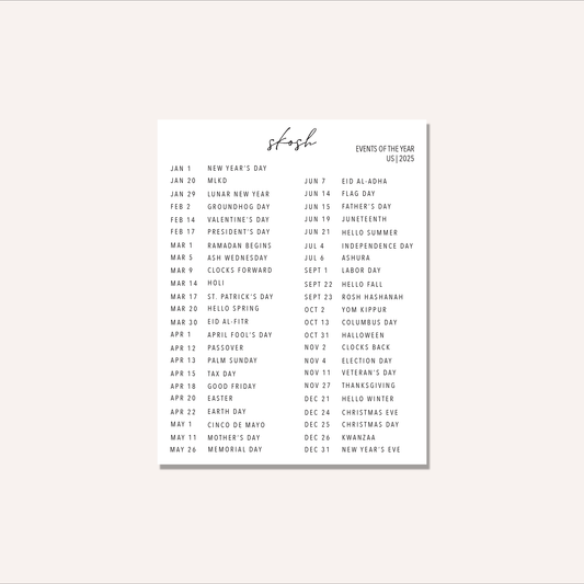 Tiny Events of the Year | 2025