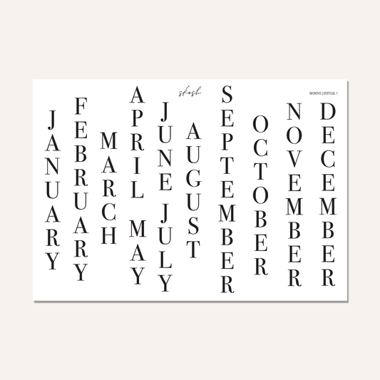 Large Vertical Months