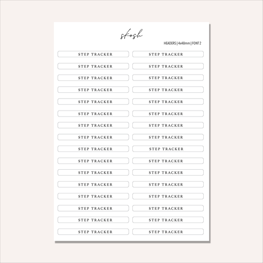 Custom  Column or Goal Headers | Washi Sticker | Customized to Your Planner