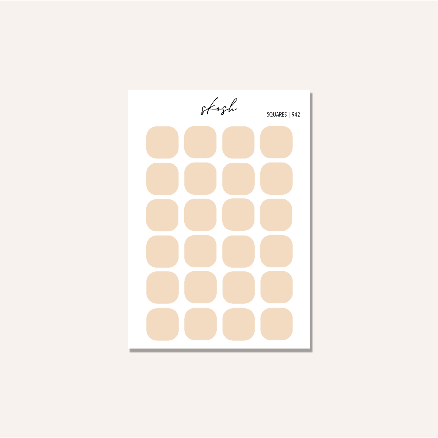 Tombow Rounded Square Stickers