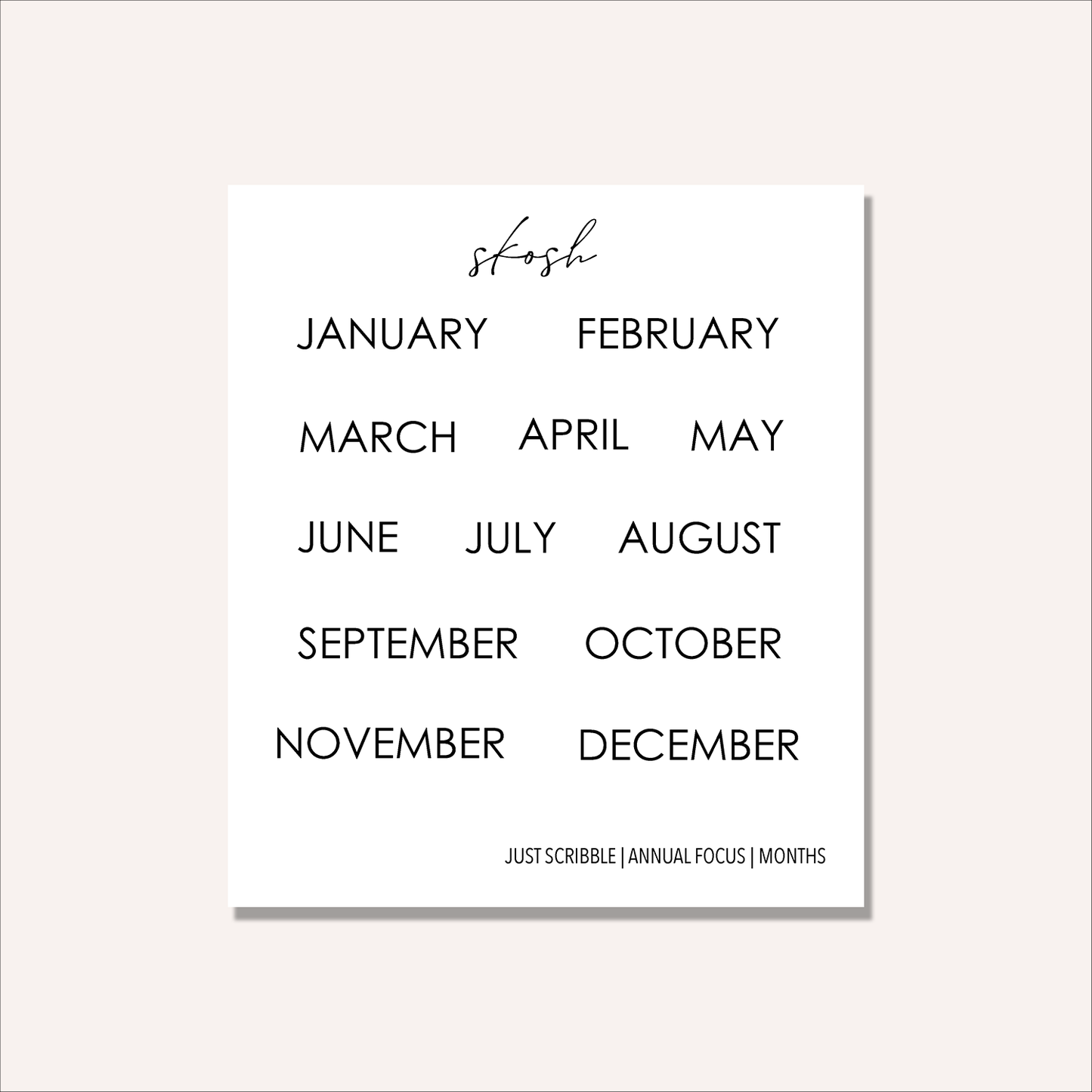 Just Scribble Weekly Focus | Complete Dating Bundle