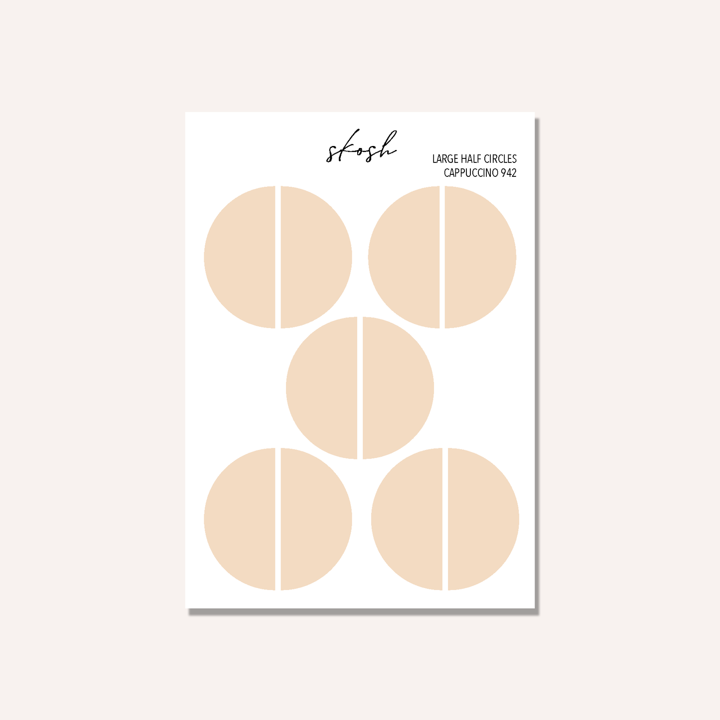 Tombow Large Half Circle Stickers