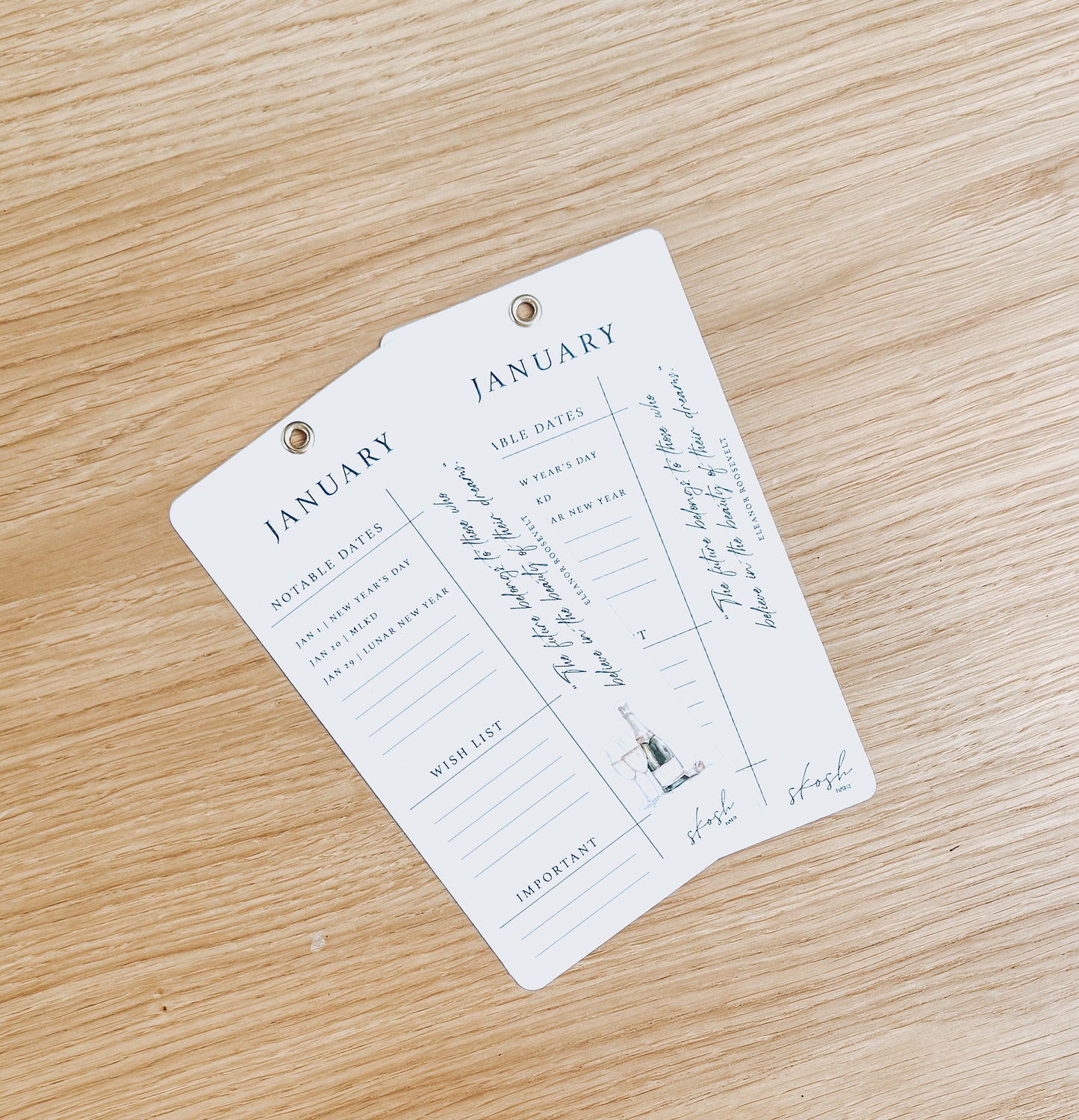 Monthly Hang Tag