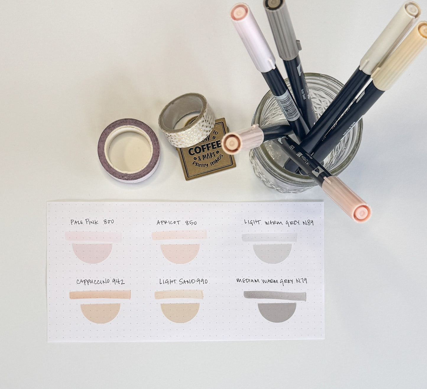 Tombow Large Half Circle Stickers