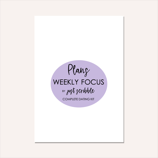 Just Scribble Weekly Focus | Complete Dating Bundle