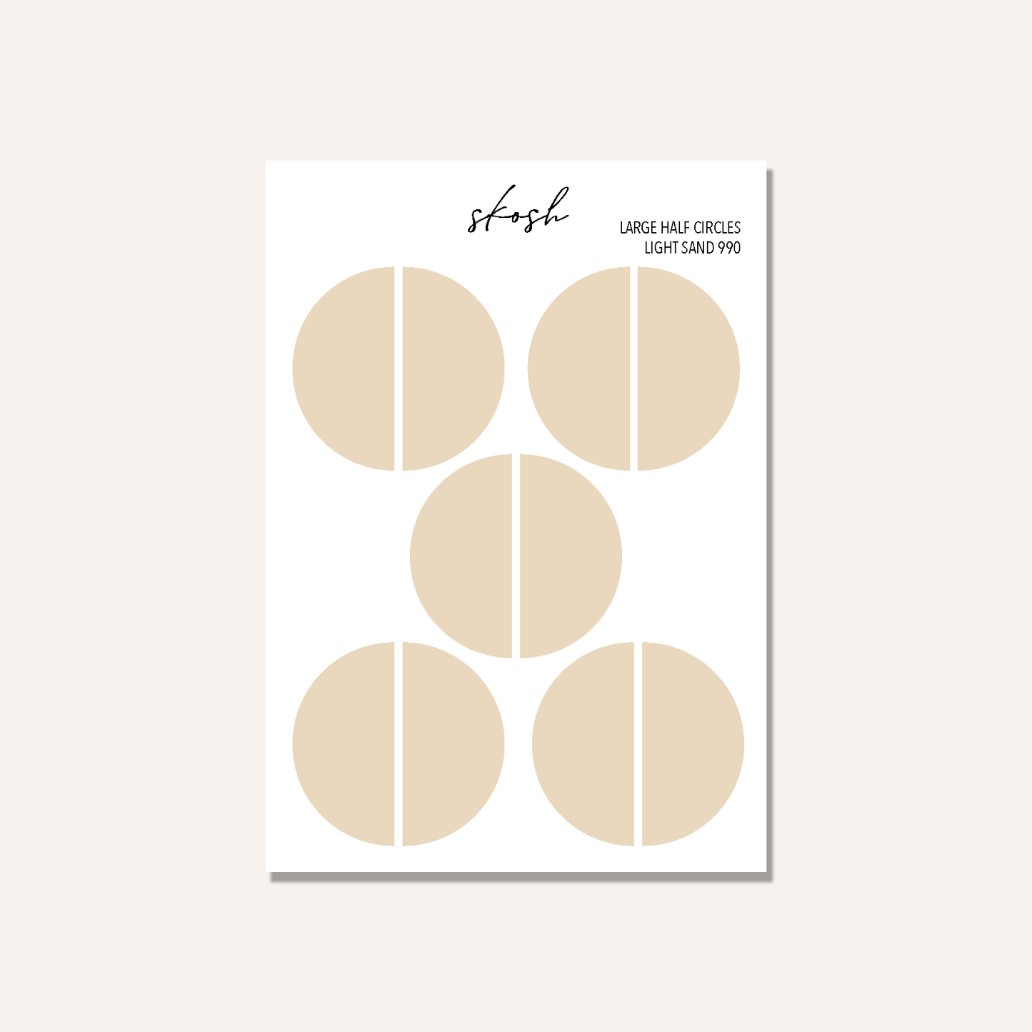 Tombow Large Half Circle Stickers