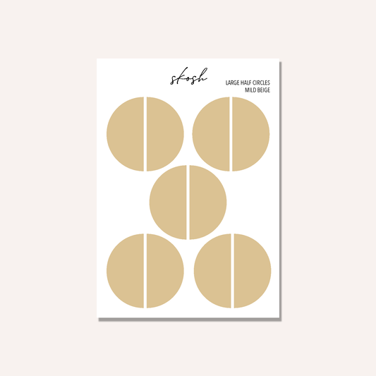 Mildliner Large Half Circle Stickers