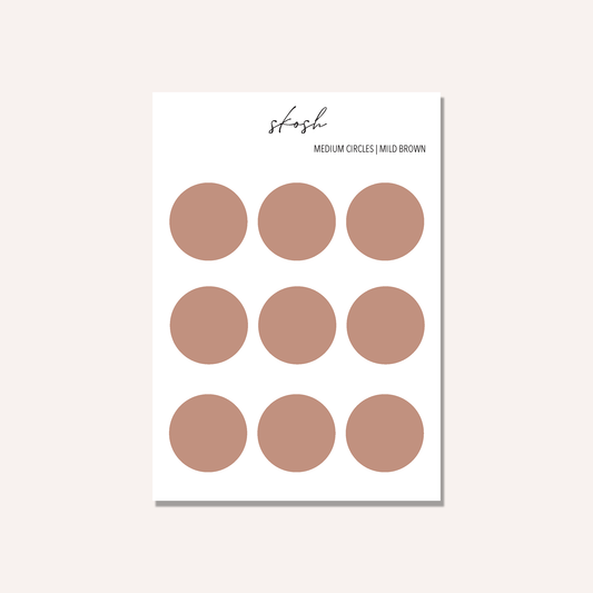 Mildliner Medium Circle Stickers