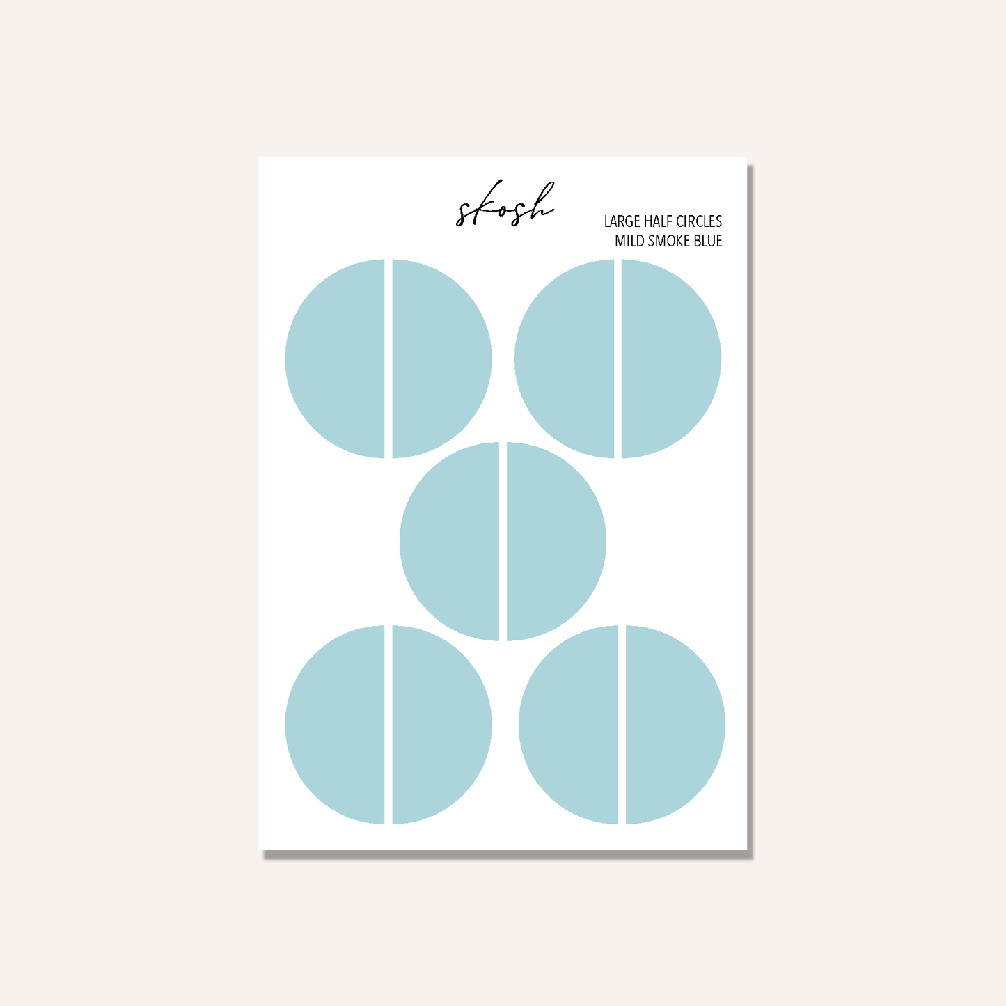 Mildliner Large Half Circle Stickers