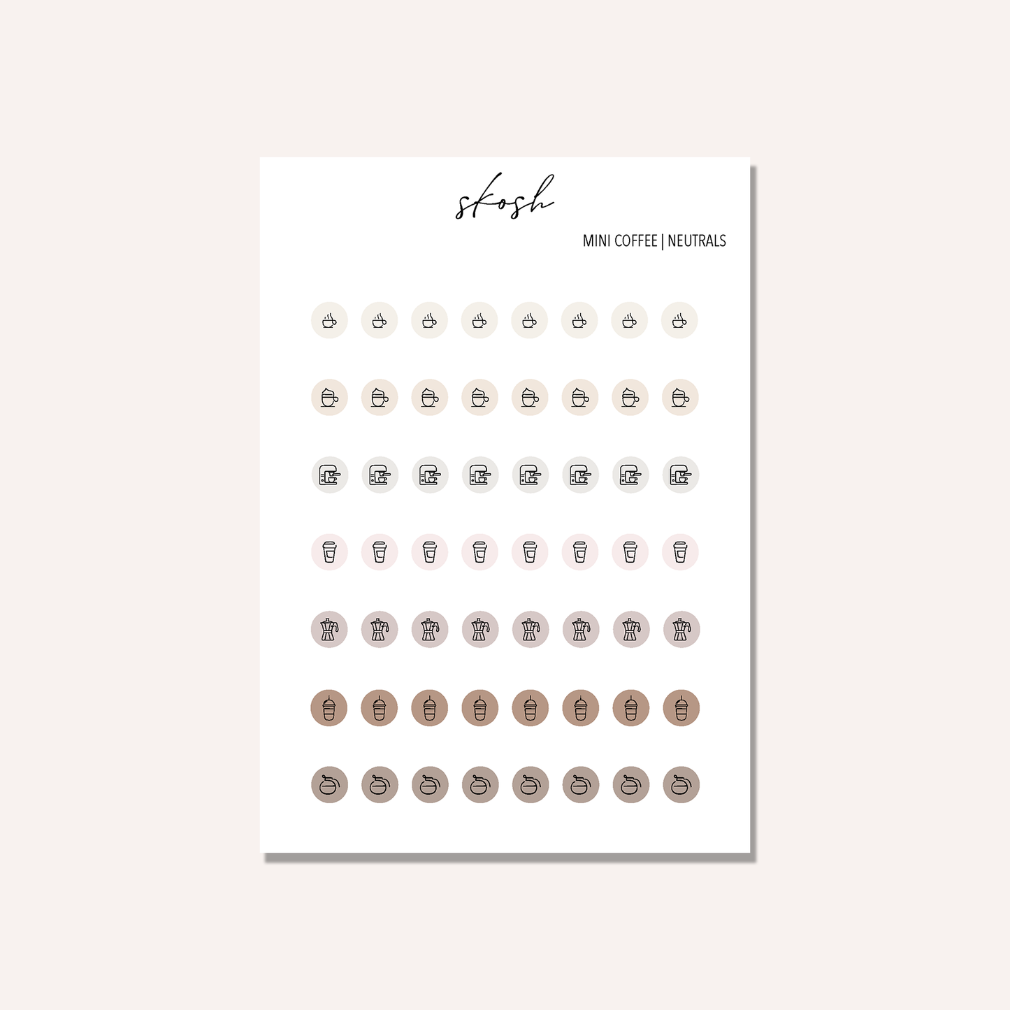 Coffee Icon Stickers