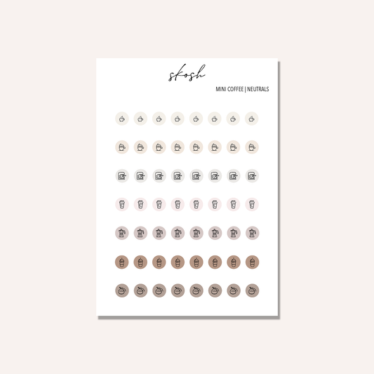 Coffee Icon Stickers