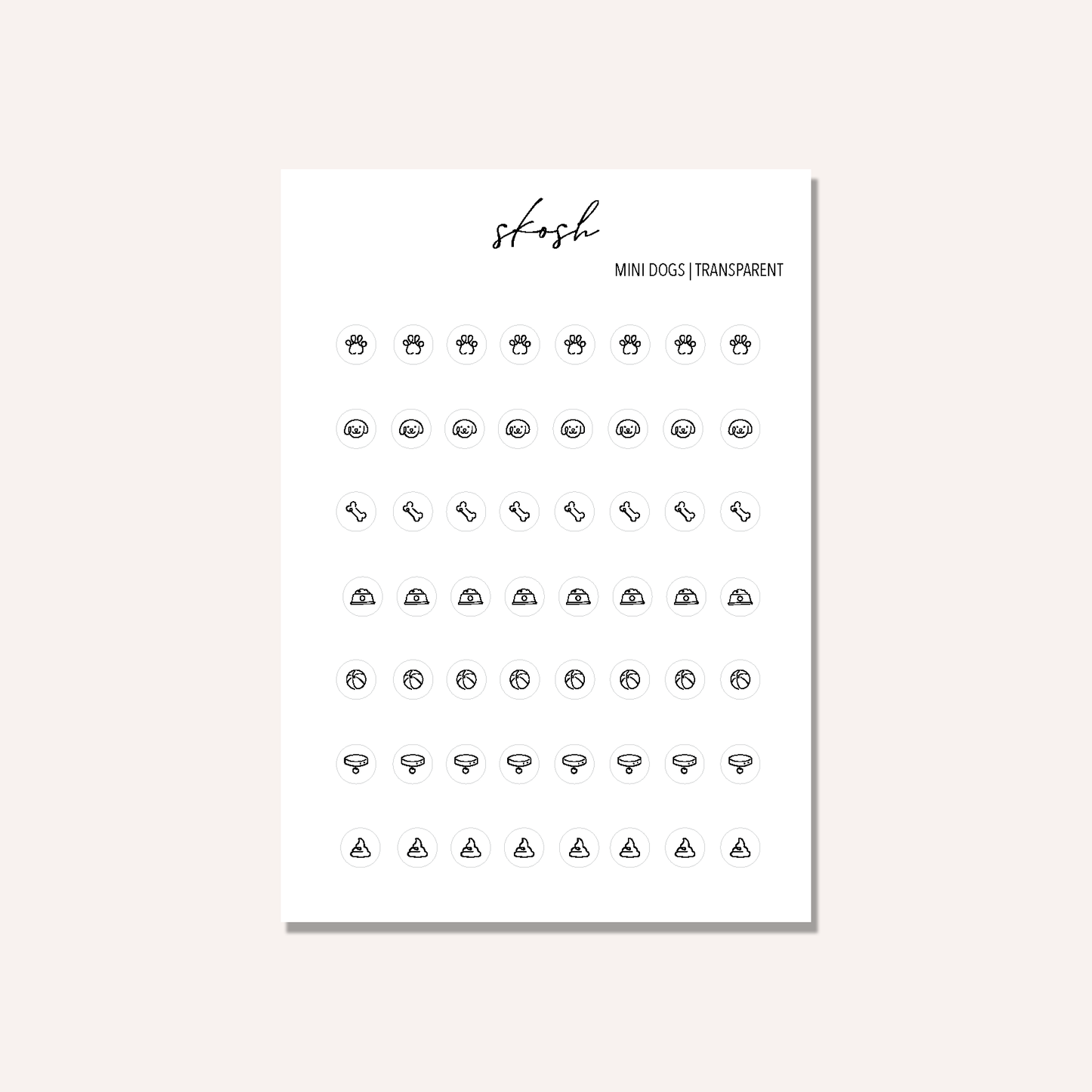 Dog Icon Stickers