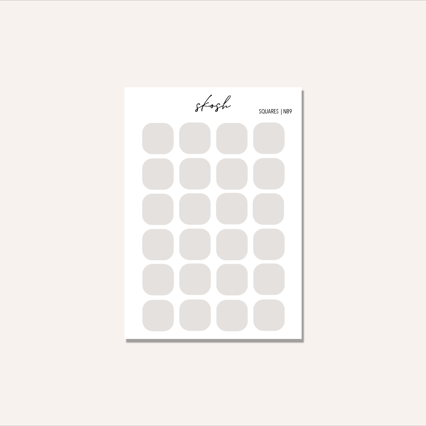 Tombow Rounded Square Stickers