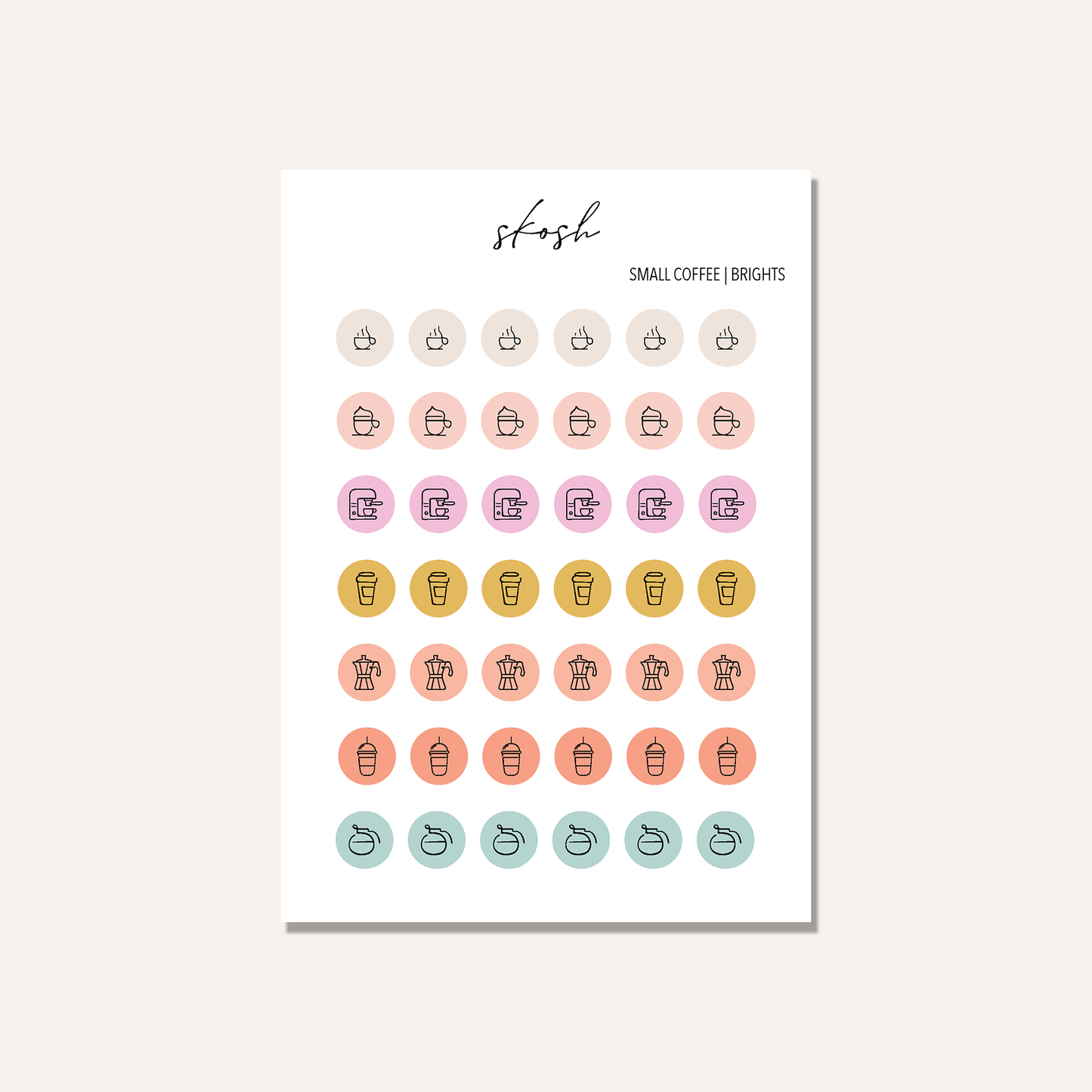 Coffee Icon Stickers