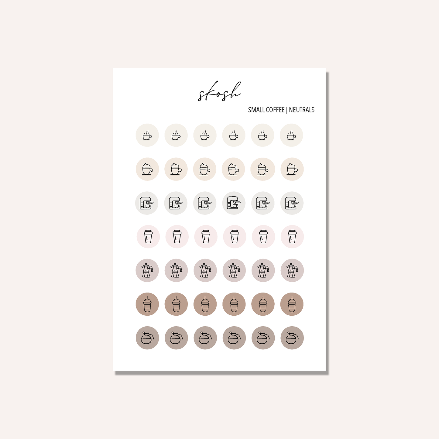 Coffee Icon Stickers