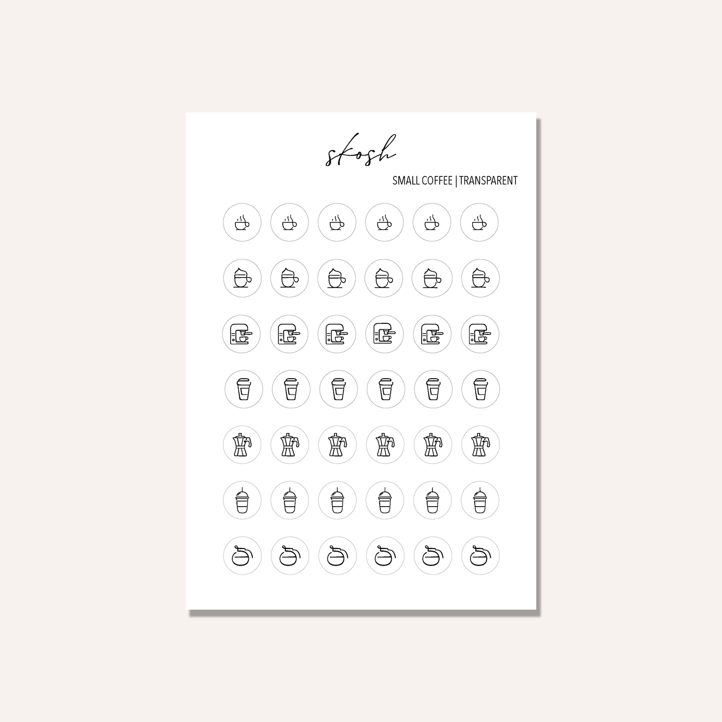 Coffee Icon Stickers