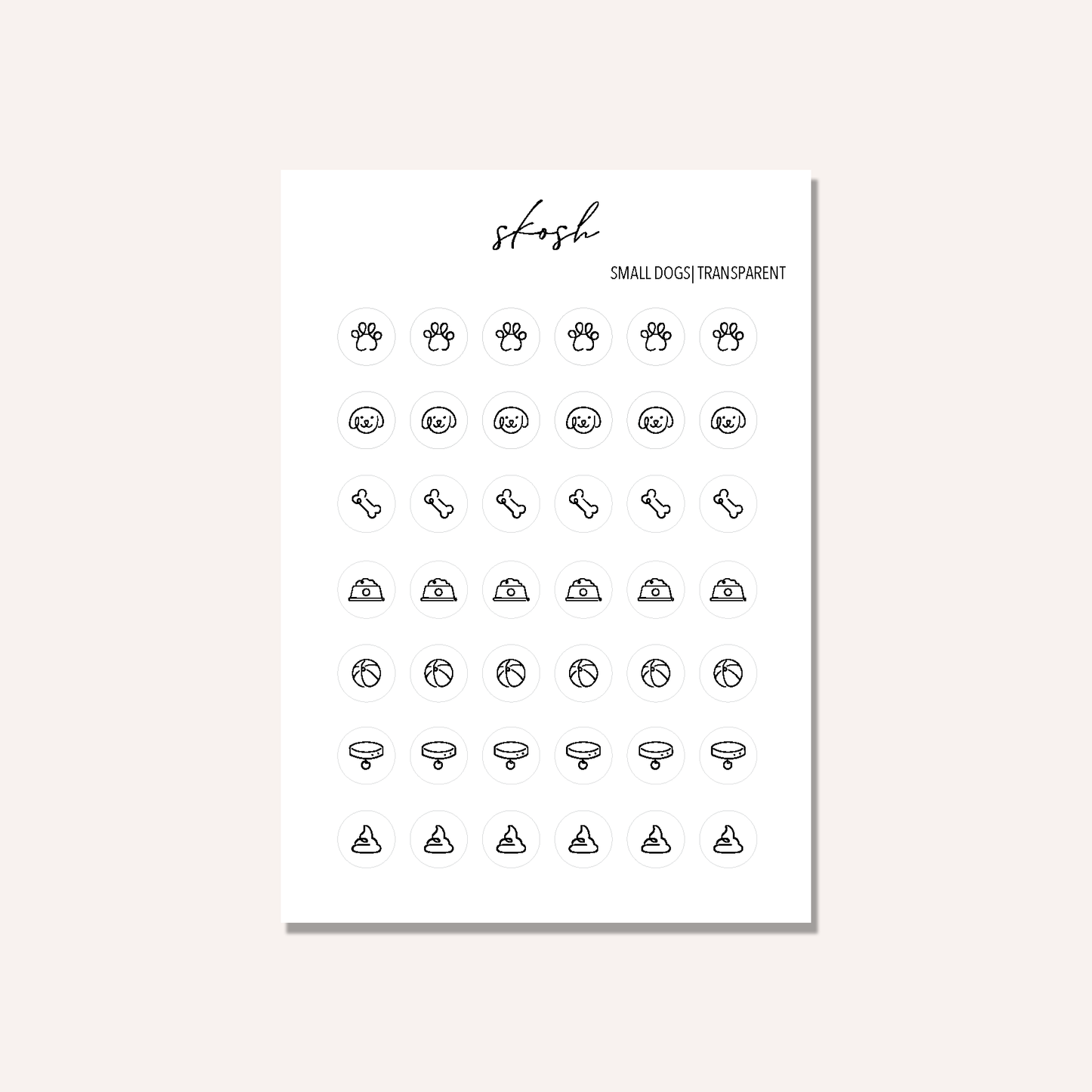 Dog Icon Stickers