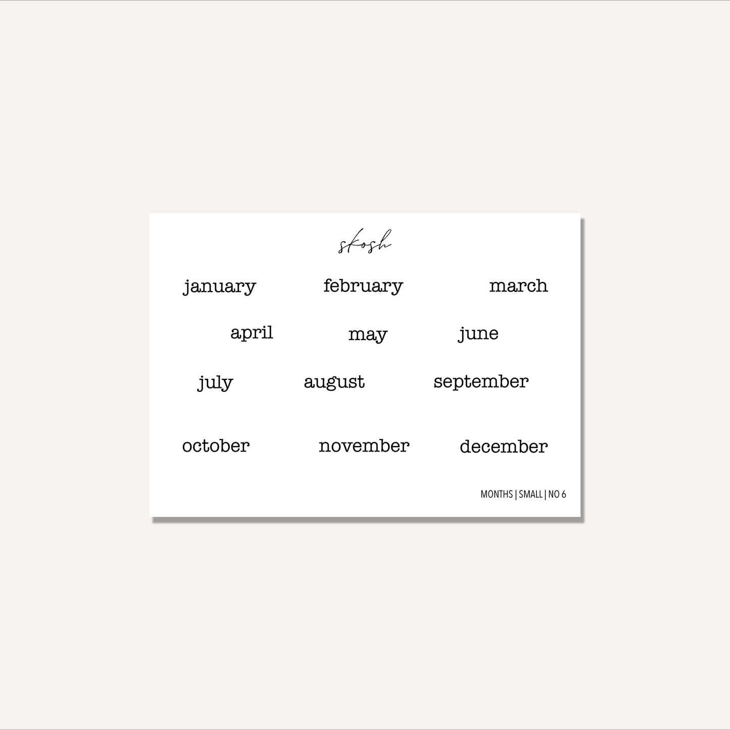 Small Months