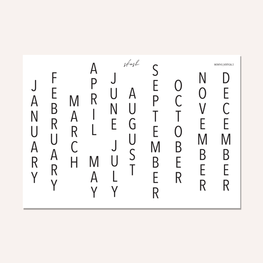 Large Vertical Months