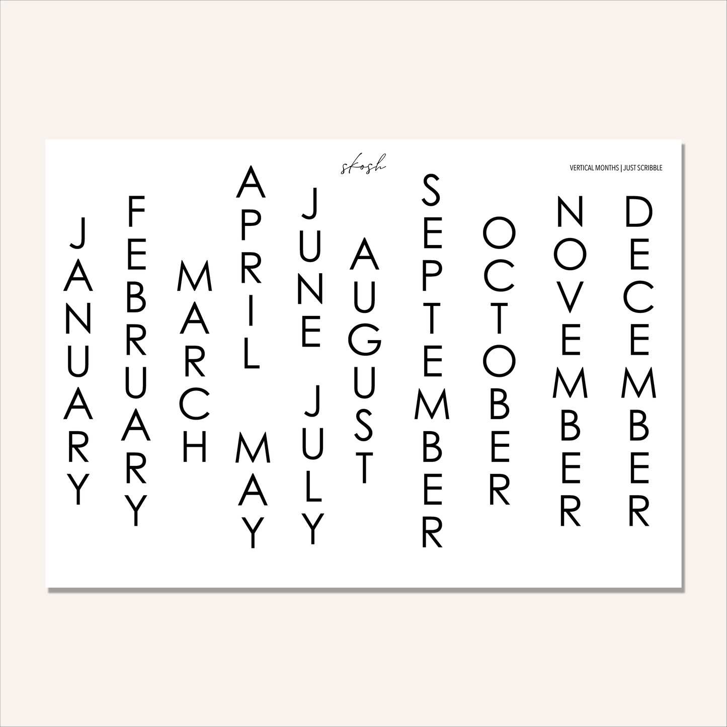 Just Scribble Weekly Focus | Complete Dating Bundle